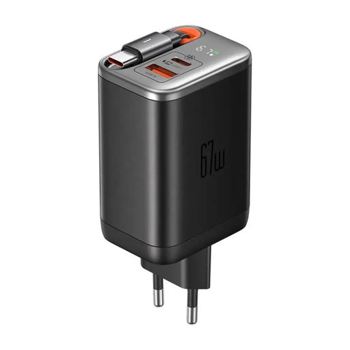 2в1 зарядно с кабел McDodo CH-4100 67W GaN USB-C + A 65cm