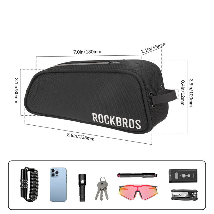 Rockbros TL004 ROAD TO SKY 0.7L Водоустойчива чанта за велосипед - черна