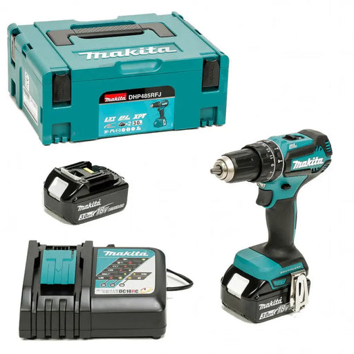 АКУМУЛАТОРНА БЕЗЧЕТКОВА УДАРНА БОРМАШИНА MAKITA DHP485RFJ
