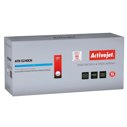 Тонер Activejet ATK-5240CN (заместител за Kyocera TK-5240C;