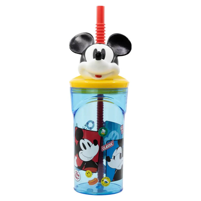 БУТИЛКА СЪС СЛАМКА 3D 360 ML MICKEY MOUSE MAXHOME
