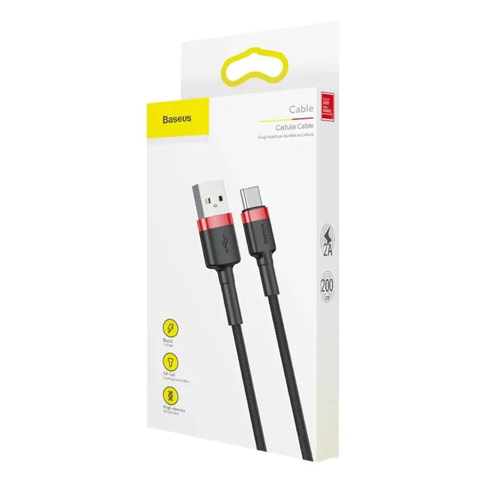 Кабел Baseus Cafule Издръжлив найлонов кабел USB / USB-C