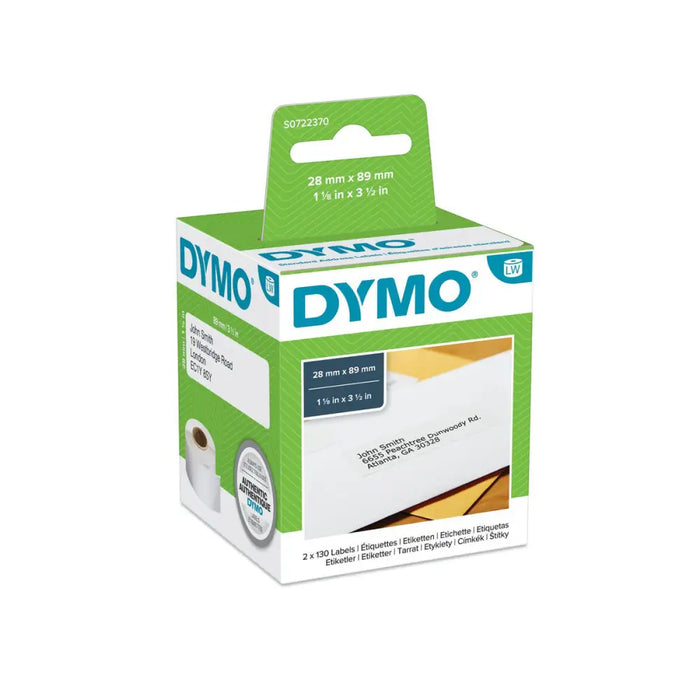 Етикети за принтер Dymo 99010 28 x 89 mm LabelWriter™ Бял