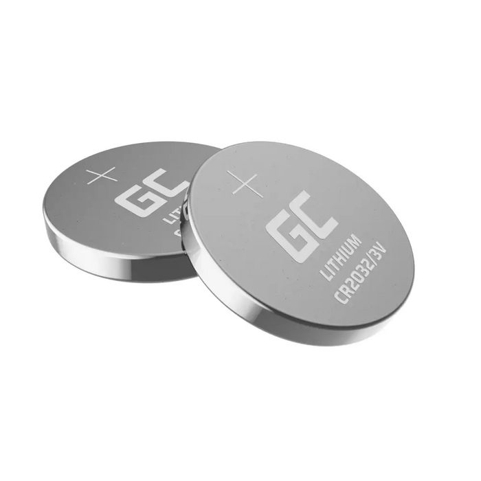 Зелен клетъчен блистер 10x литиева батерия CR2032 3V 220mAh