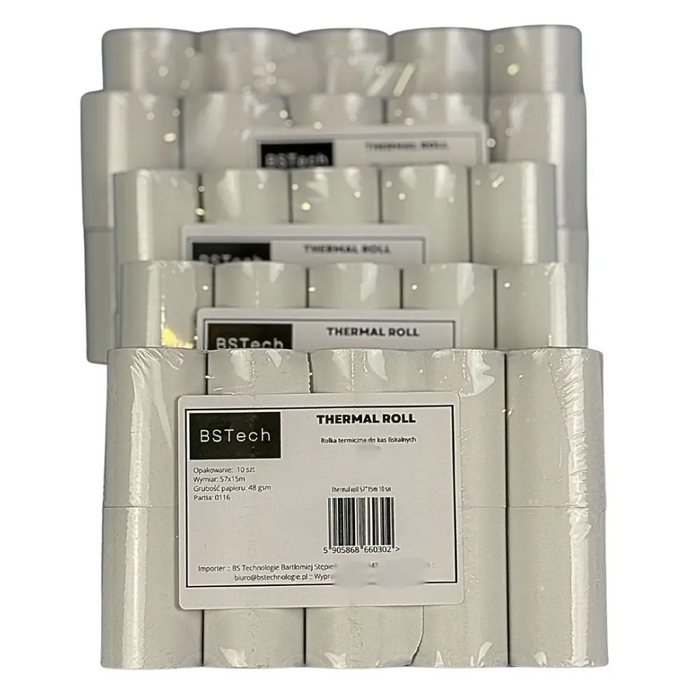 BSTech Хартиена ролка термо за касови апарати фискална