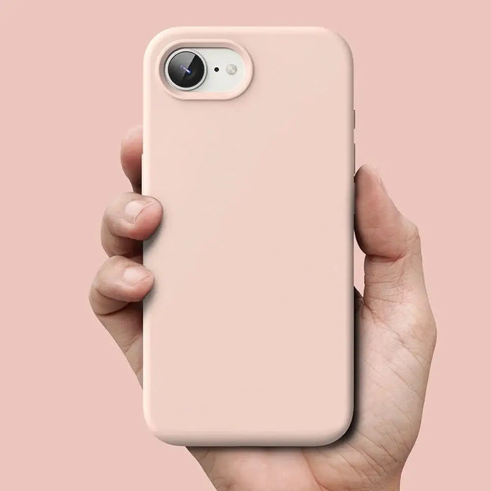 Силиконов калъф Ringke Magsafe за iPhone 16e - розов