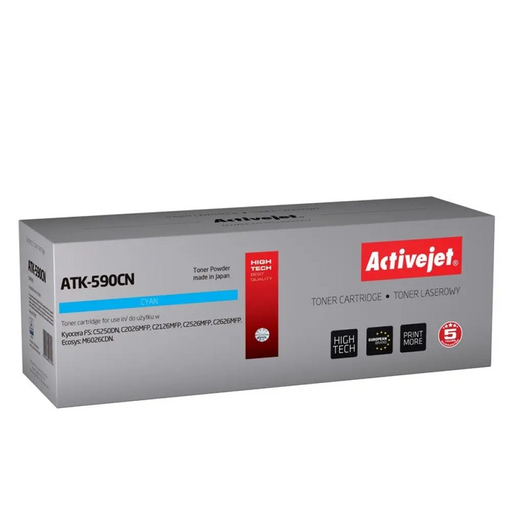 Тонер Activejet ATK-590CN (заместител за Kyocera TK-590C;