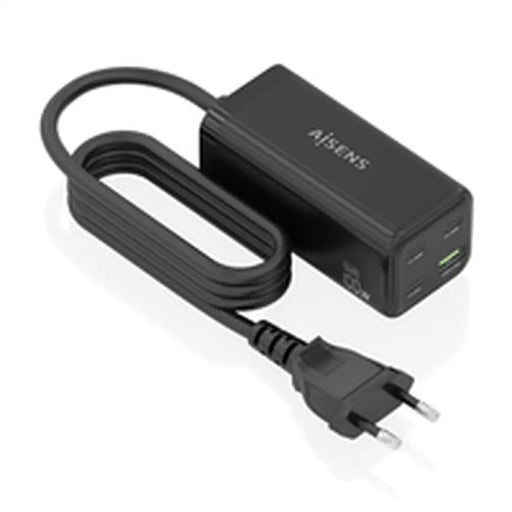 Безжично зарядно Aisens ASCH-100W4P054-BK Черен 100 W
