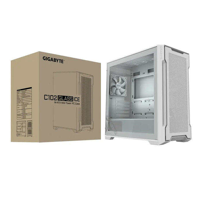 Кутия Gigabyte C102 Glass ICE Mid-Tower
