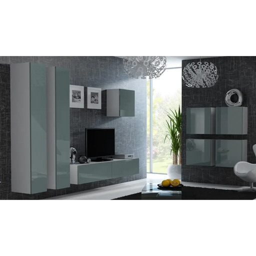 Стойка за телевизор Cama VIGO ’180’ 30/180/40 бяло/сив гланц