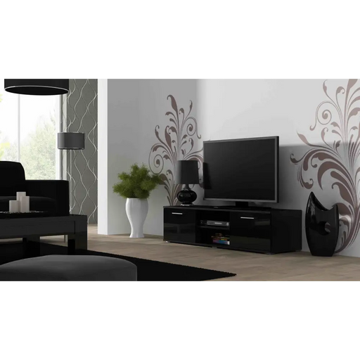 Стойка за телевизор Cama SOHO 140 черен/черен гланц