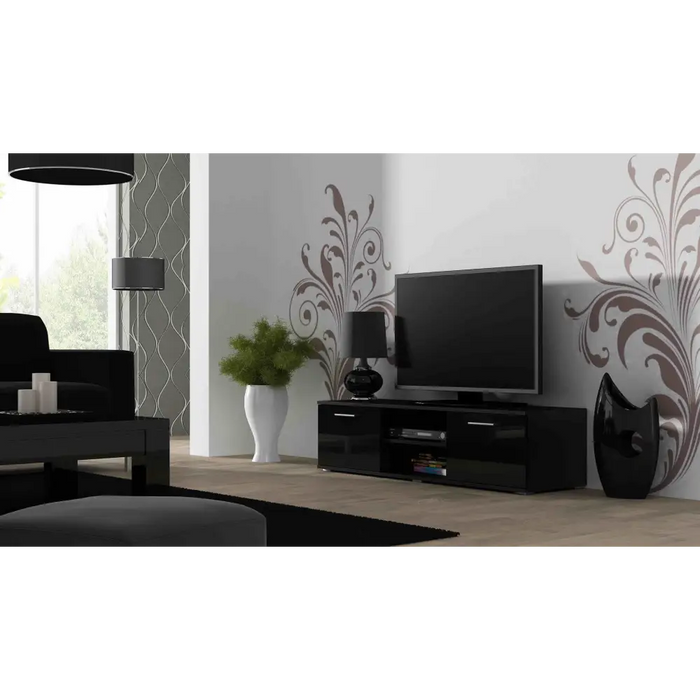 Стойка за телевизор Cama SOHO 140 черен/черен гланц