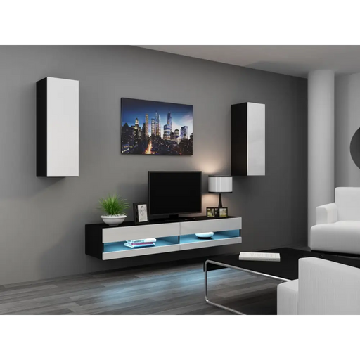 Поставка за телевизор Cama VIGO NEW 30/140/40 черен/бял