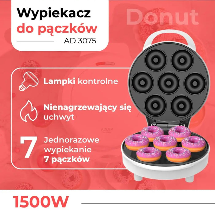 Машина за понички Adler AD 3075 бяла