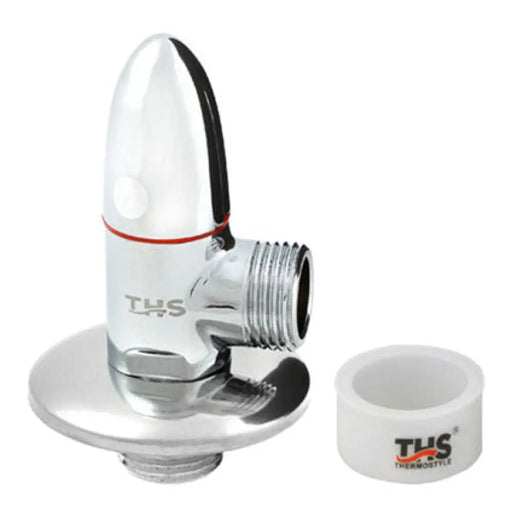 СФЕРИЧЕН КРАН 1/2’’ * 1/2’’ ЪГЛОВ С РОЗЕТ.С КЕРАМ.ГЛАВА THS
