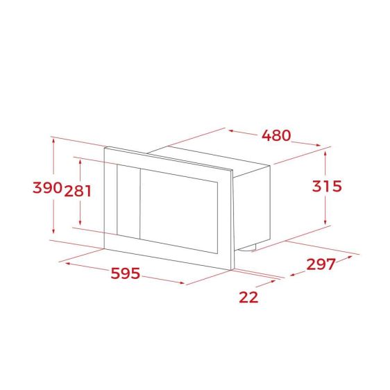 Микровълнова за вграждане TEKA ML 8200 BIS черна
