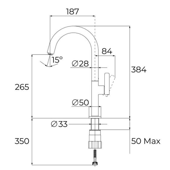 Смесител за вода TEKA OVAL 915