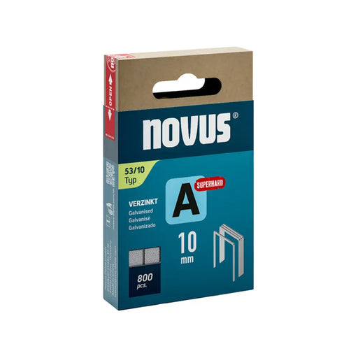 СКОБИ ЗА ТАКЕР ТИП А 53 10 ММ NOVUS 800 БРОЯ