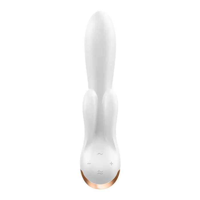 Вибратор Satisfyer Double Flex с приложение бял