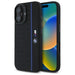 Силиконов калъф BMW Hexagon Blue Line MagSafe за iPhone 16