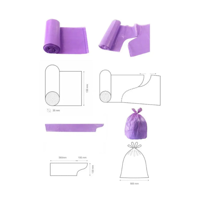 ТОРБИ ЗА СМЕТ 35L С УШИ АРОМАТ ЛАВАНДУЛА 26 БР. STANDARD