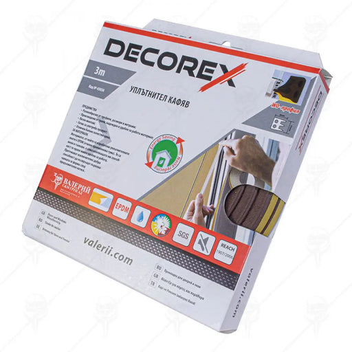 УПЛЪТНИТЕЛ ЗА ПРОЗОРЦИ КАФЯВ DECOREX