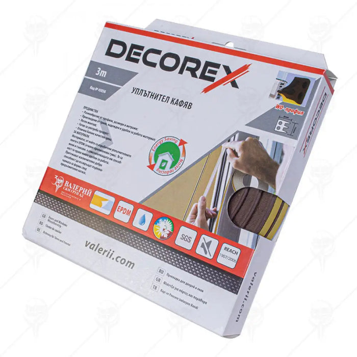 УПЛЪТНИТЕЛ ЗА ПРОЗОРЦИ КАФЯВ DECOREX