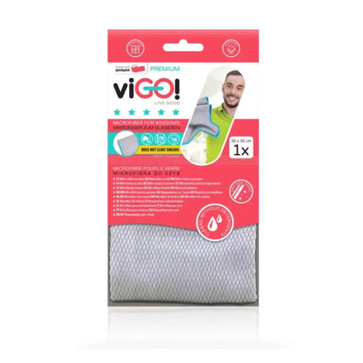 МИКРОФИБЪРНA КЪРПA ЗА ПРОЗОРЦИ И ОГЛЕДАЛА PREMIUM VIGO