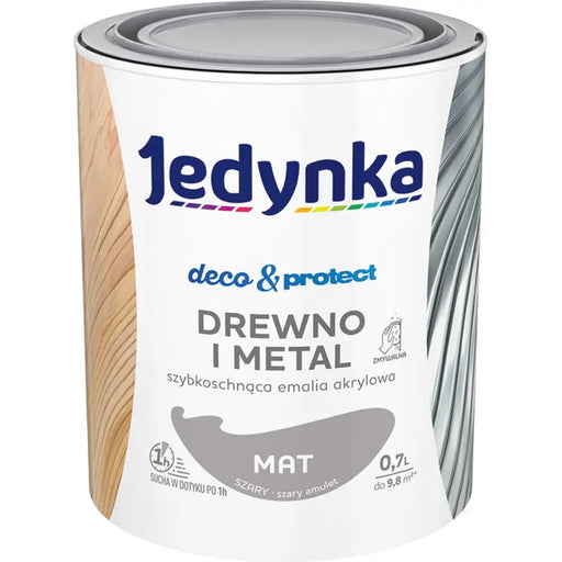 БЪРЗОСЪХНЕЩ АКРИЛЕН ЕМАЙЛЛАК СИВ МАТ 700 ML JEDYNKA