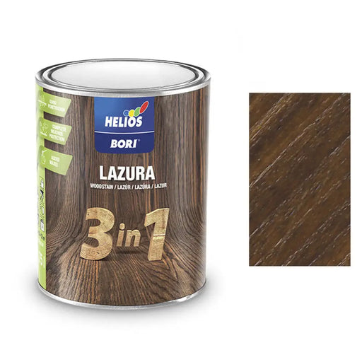 АЛКИДЕН ЛАК ЗА ДЪРВО 3В1 ОРЕХ 750 ML HELIOS BORI