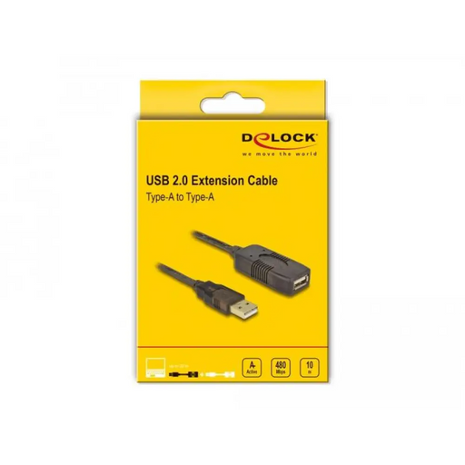 Удължителен кабел DeLock USB-A мъжко - USB-A женско USB 2.0