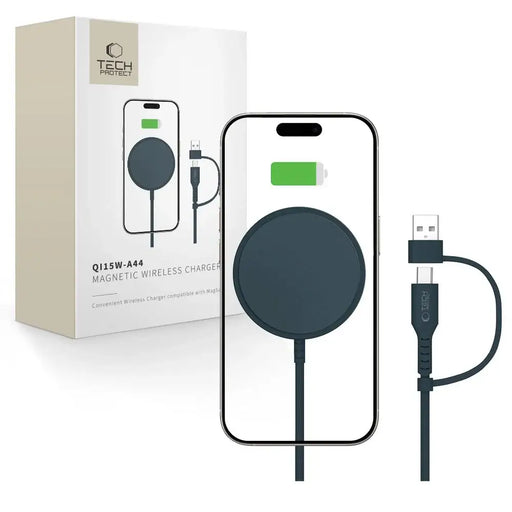 Магнитно безжично зарядно Tech-Protect QI15W-A44 с MagSafe