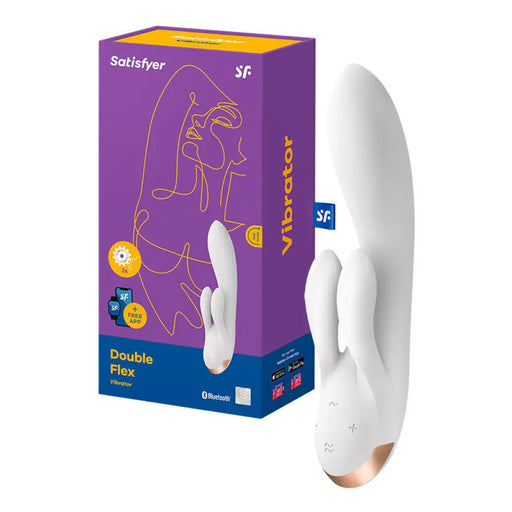 Вибратор Satisfyer Double Flex с приложение бял