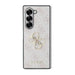 Кожен 4G метален калъф с лого Guess за Samsung Galaxy Z