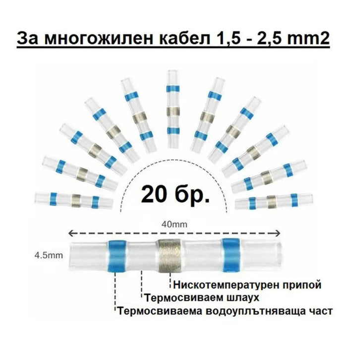 КОНЕКТОР БЪРЗО ЗАПОЯВАНЕ IP67 1.5-2.5MM2 VITO