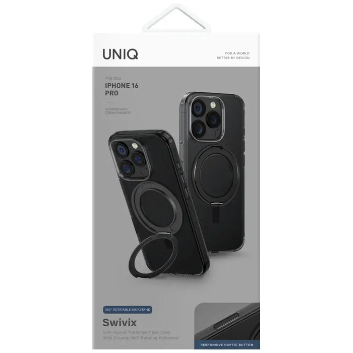 Калъф с въртяща се стойка Uniq Swivix 360 за iPhone 16 Pro