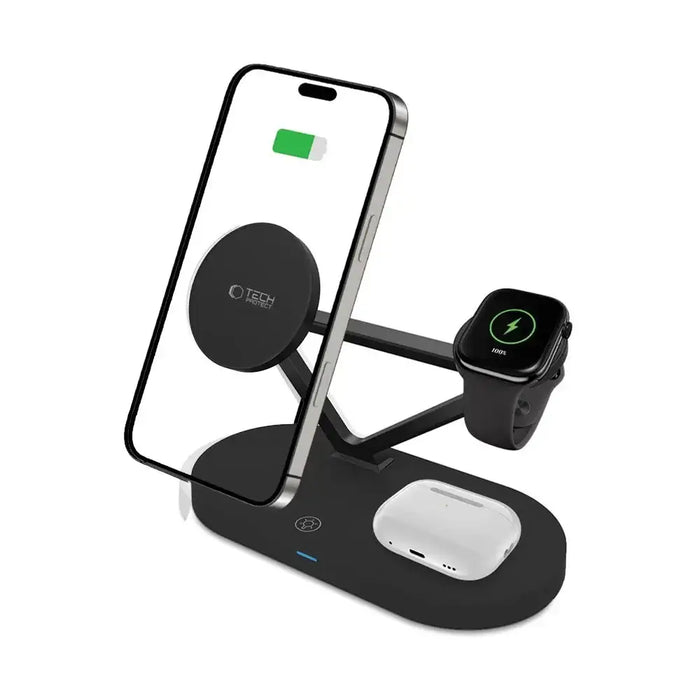 Безжично зарядно устройство Tech-Protect QI15W-A41 3 в 1