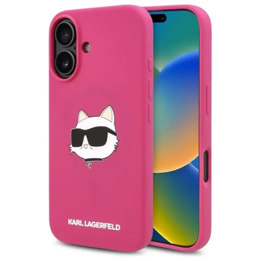 Карл Лагерфелд Силиконов калъф Choupette Head Print MagSafe