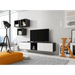Холна гарнитура Cama ROCO 8 (2xRO3 + 4xRO6) черно/черно/бяло