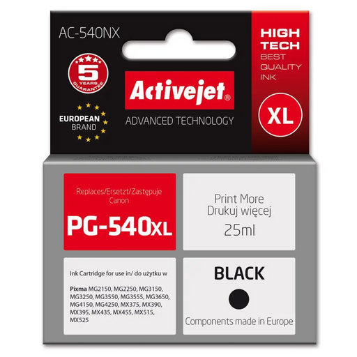 Мастило Activejet AC-540NX за принтер Canon (заместител