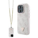 Guess кожен калъф с метално лого Strass Crossbody за iPhone