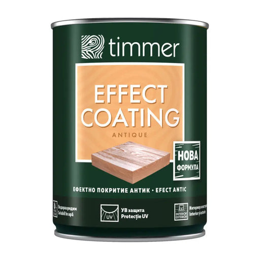 АНТИК ЕФЕКТНО ПОКРИТИЕ ЗА ДЪРВО БЯЛ ЦВЯТ 750 G TIMMER