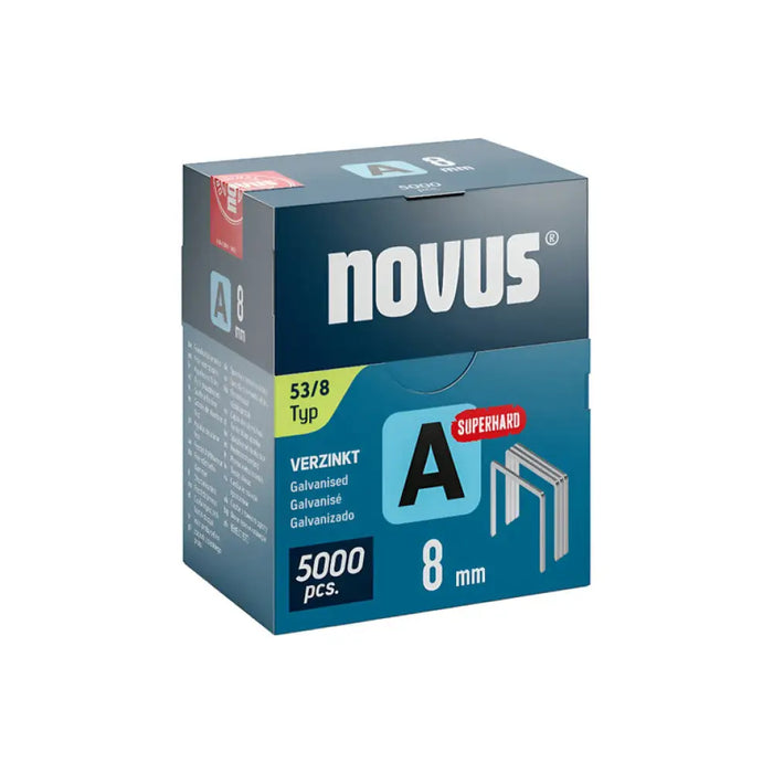 СКОБИ ЗА ТАКЕР ТИП А 53 8 ММ NOVUS 5000 БРОЯ