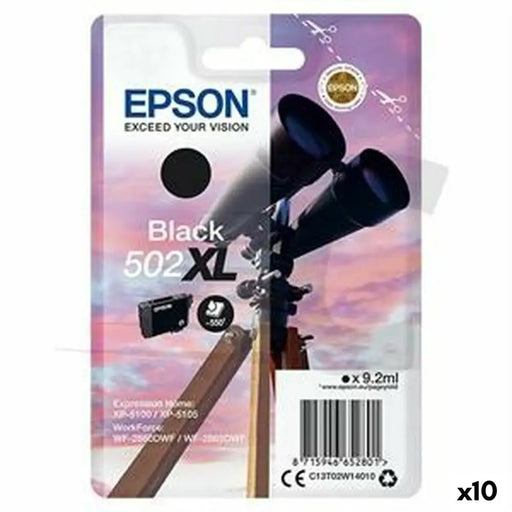 Оригиална касета за мастило Epson 502XL Черен (10 броя)