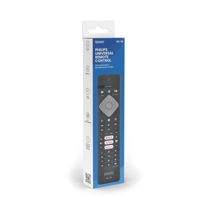 Универсално дистанционно Savio/заместител за Philips TV