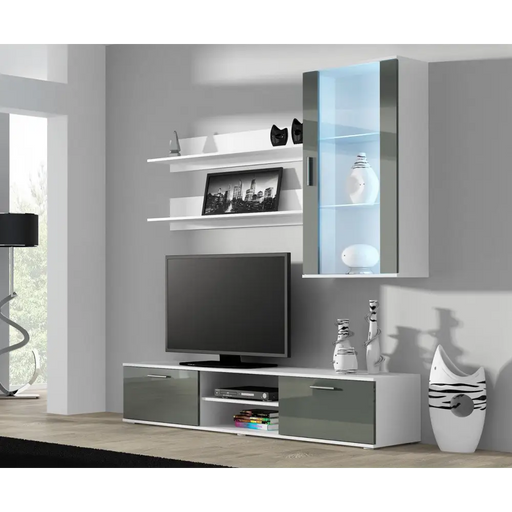 Комплект SOHO 5 (шкаф RTV180 + стенен модул + рафтове)
