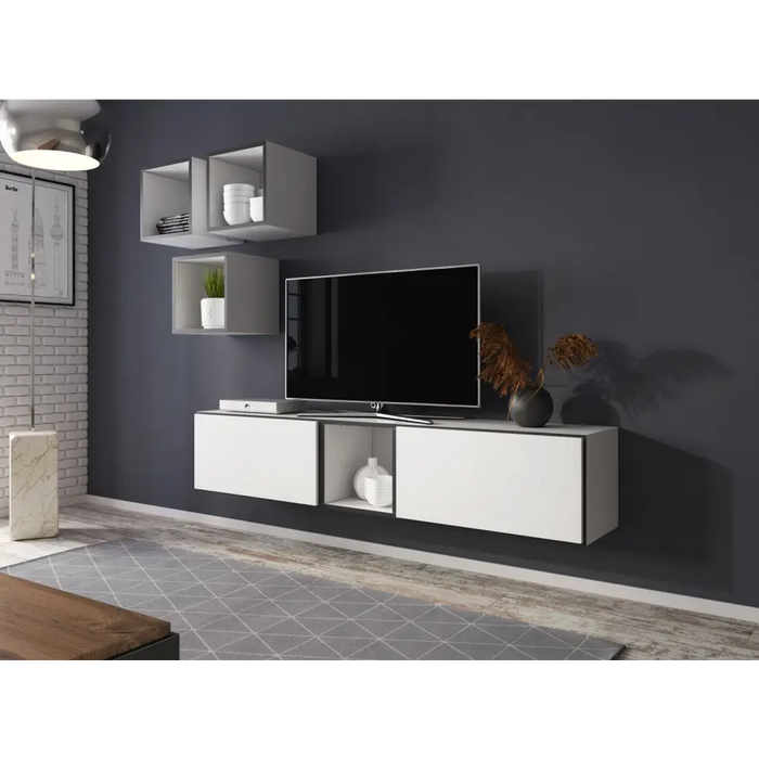 Холна гарнитура Cama ROCO 8 (2xRO3 + 4xRO6) бяло/черно/бяло