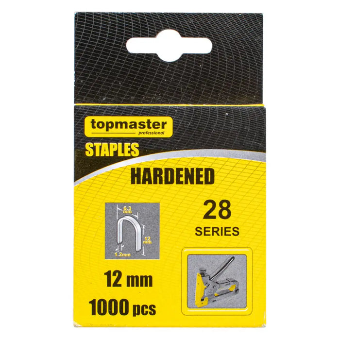 СКОБИ ЗА ТАКЕР ТИП 28 12X6.3 ММ TOPMASTER 1000 БРОЯ