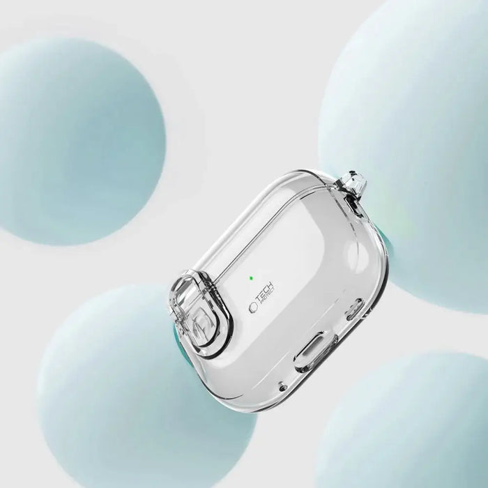 Тънък калъф с кука Tech-Protect за AirPods 1 / 2 - прозрачен