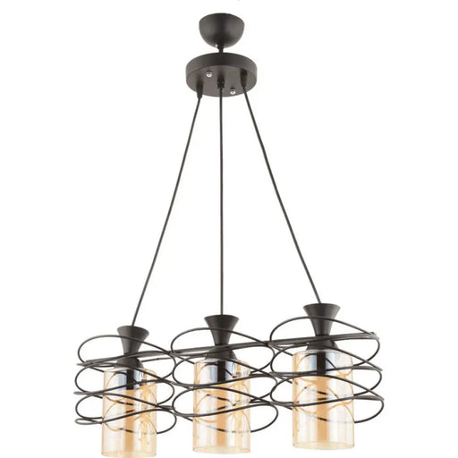 ПОЛИЛЕЙ 3XE27 ЧЕРЕН ОПУШЕНА ЧАШКА INTO FIBELA